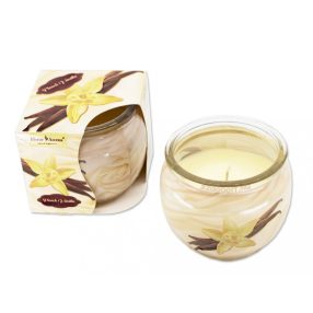   Illatmécses  francia vanília (french vanilla) üvegpohárban