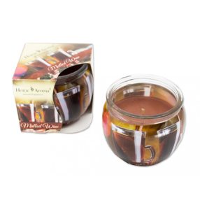 Illatmécses  forralt bor (mulled wine) üvegpohárban