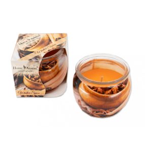 Illatmécses  téli fűszer (winter spice) üvegpohárban