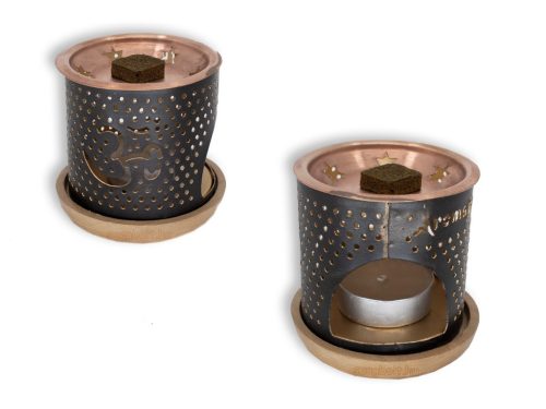 Aromafume füstölőkocka égető, kör, +1 db ajándék, Om