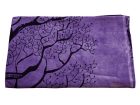 Ágytakaró, életfa, batikolt lila 210 x 240 cm (0,66 kg)