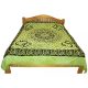 Ágytakaró, Om , batikolt világos zöld  210 x 240 cm (0,99 kg)