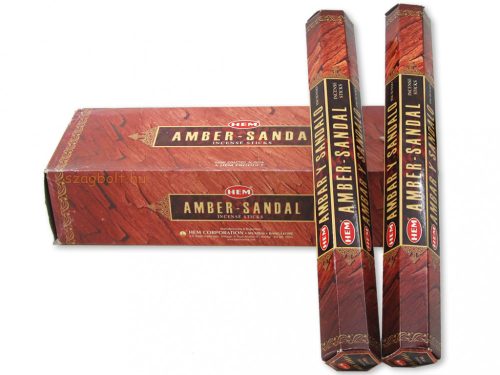 Ámbrás Szantál /Amber Sandal/ Hem 20 szálas füstölő