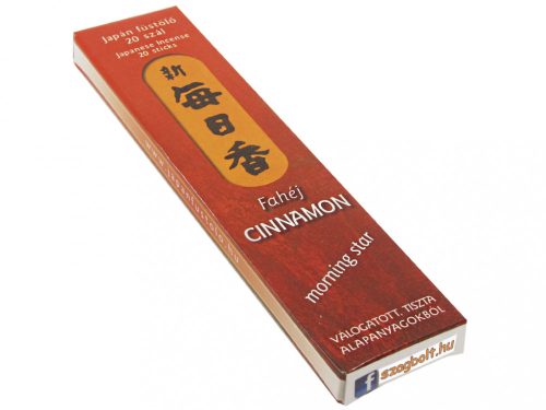 Fahéj  /Cinnamon Morning Star/ Japán 20 szálas füstölő (12 cm)