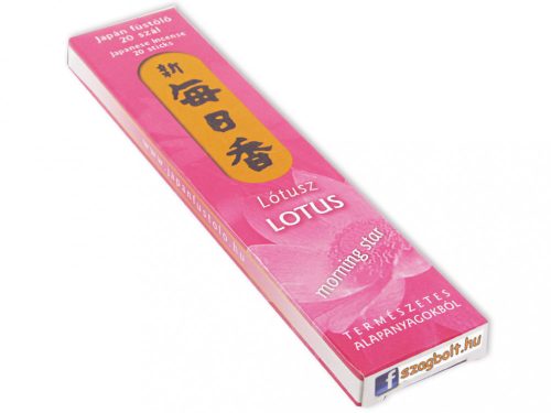 Lótusz /Lotus Morning Star/ Japán 20 szálas füstölő (12 cm)