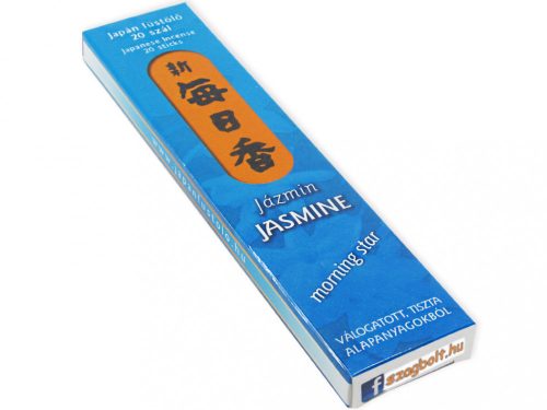 Jázmin /Jasmine Morning Star/ Japán 20 szálas füstölő (12 cm)