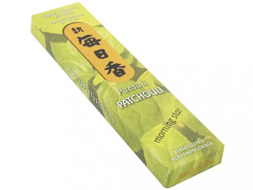 Pacsuli /Patchouli Morning Star/ Japán 20 szálas füstölő (12 cm)