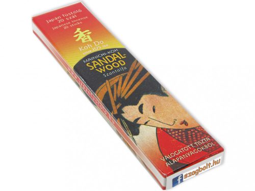 Szantálfa /Manichi-Koh Sandalwood Koh Do/ Japán 20 szálas füstölő (12 cm)