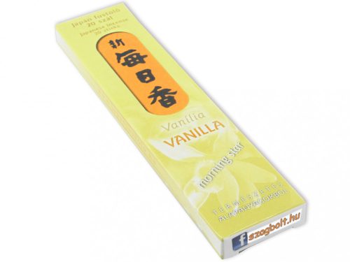 Vanília /Vanilla Morning Star/ Japán 20 szálas füstölő (12 cm)