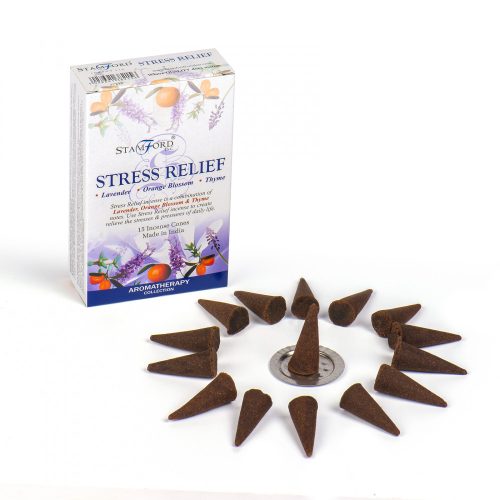 Kúp füstölő Stresszoldó-Stress Relief Stamford 15 db-os tartóval
