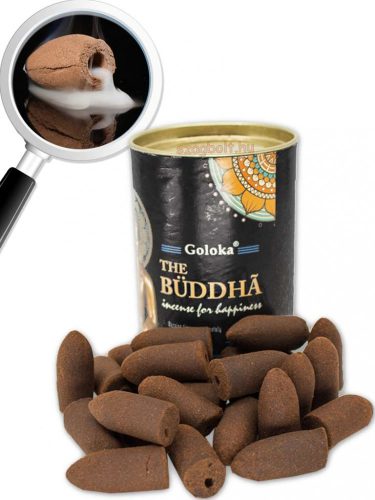 Kúp visszafolyó-backflow füstölő, A Buddha -The Buddha Goloka 24 db-os