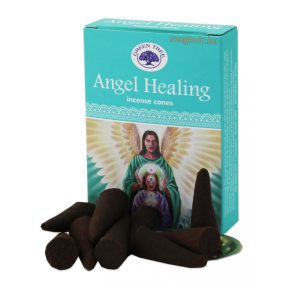   Kúp füstölő Gyógyító Angyal-Angel Healing Green Tree 10 db-os