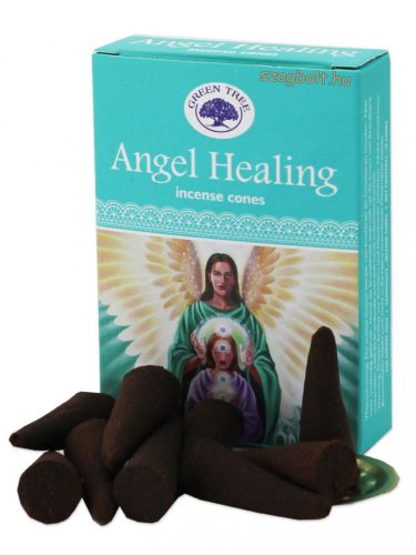 Kúp füstölő Gyógyító Angyal-Angel Healing Green Tree 10 db-os