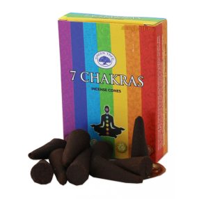 Kúp füstölő 7 Csakra-7 Chakra Green Tree 10 db-os
