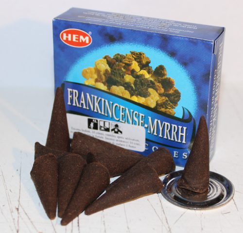 Kúp füstölő Tömjén Mirhával /Frankincense-Myrrh/ Hem 10 db-os
