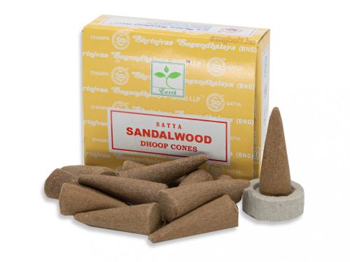 Kúp füstölő Szantálfa /Sandalwood/ Satya Sai Baba 12 db-os