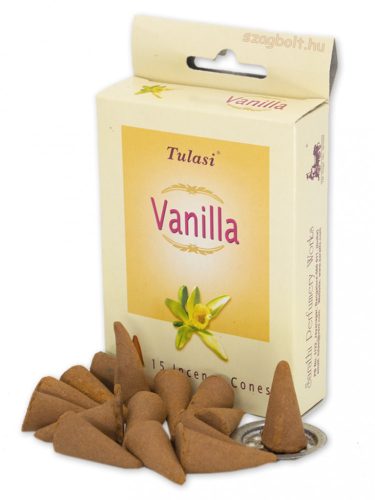 Kúp füstölő Vanília /Vanilla/ Tulasi 15 db-os