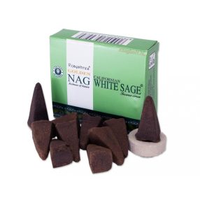   Kúp füstölő Kaliforniai Fehér Zsálya /Golden Nag Californian White Sage/ Vijayshree 10 db-os