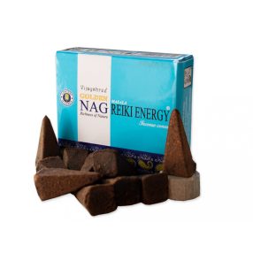   Kúp füstölő Vijayshree, Reiki Energia - Golden Nag Reiki Energy masala 10 db-os 