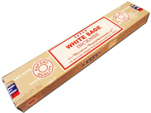 Fehér Zsálya /White Sage/ Satya  15g masala füstölő