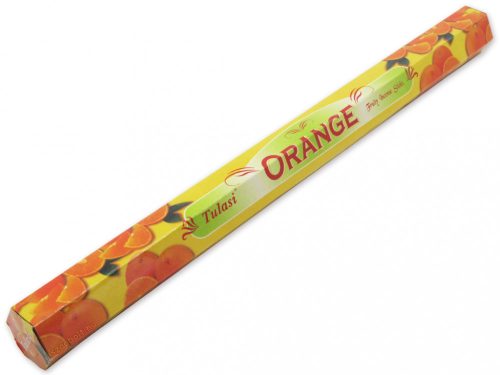 Óriás füstölő, Narancs /Orange/ Tulasi, 10 szálas, 40 cm Készleten: 6 db