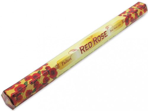 Óriás füstölő, Vörös Rózsa /Red Rose/ Tulasi, 10 szálas, 40 cm