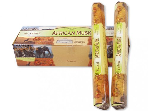 Afrikai Pézsma /African Musk/ Tulasi 20 szálas füstölő