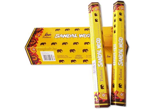 Szantálfa /Sandal Wood elefántos/ Tulasi 20 szálas füstölő