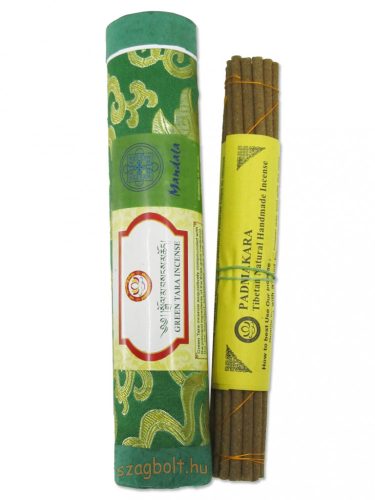 Zöld Tara /Green Tara/ 21 szálas Nepáli hengeres füstölő 19 cm