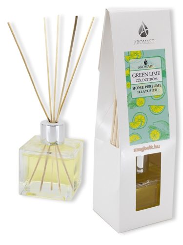 Aromart parfüm diffúzor, pálcikás 70 ml illatosító, zöldcitrom illóolajjal