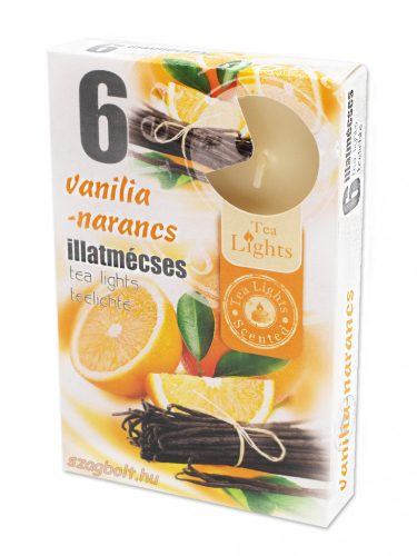 Illatmécses vanília narancs 6 db-os