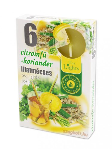 Illatmécses citromfű és koriander (lemongrass & coriander) 6 db-os