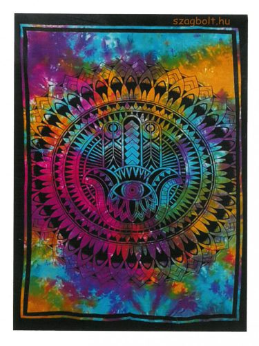 Pamut textilkép Hamsa (Fatima) keze 112x78 cm, 0,095 kg Raktáron: 1 db