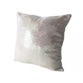   Párnahuzat  flitteres 40x40 cm, fehér, 0,12 kg Raktáron: 1 db