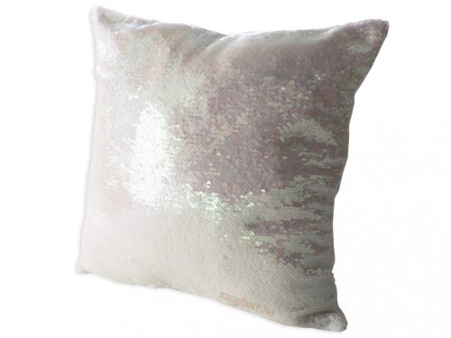 Párnahuzat  flitteres 40x40 cm, fehér, 0,12 kg Raktáron: 1 db