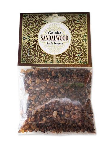 Goloka gyanta, Szantálfa-Sandalwood, zacskós, 30g